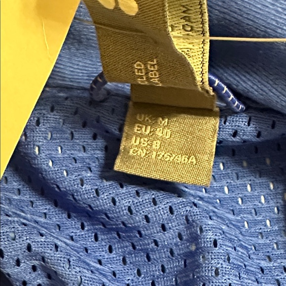 Sweaty Betty NWT Womens Pack Away Jacket Blue Textural Shift Print Sz M (8) - Picture 11 of 14